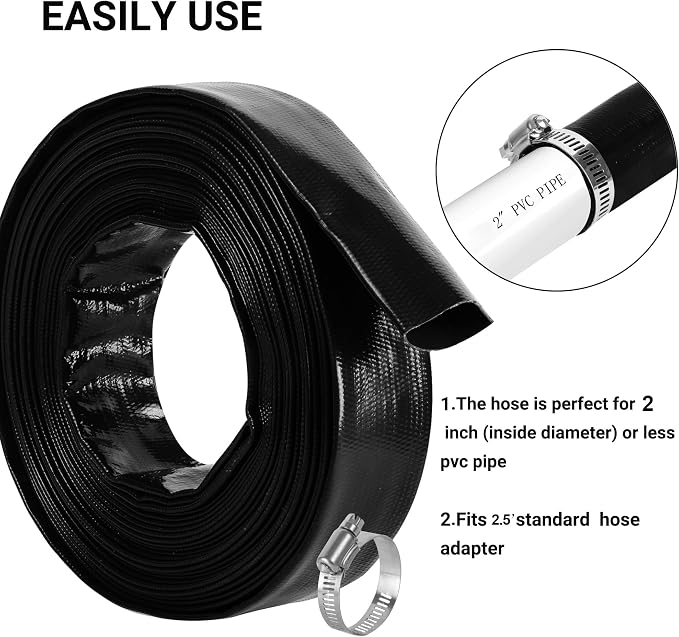 2.5" x 50 FT Pool Backwash Hose, - Image 6