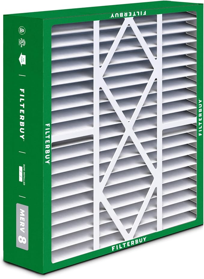 Filterbuy 20x25x5 Air Filter MERV 8 Essential Dust & Allergy Defense, Pleated - Image 8