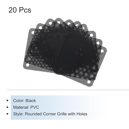 MECCANIXITY 20PCS PC Dust Filter, 50mmx50mm PVC Computer Case Cooler Dustproof - Image 3