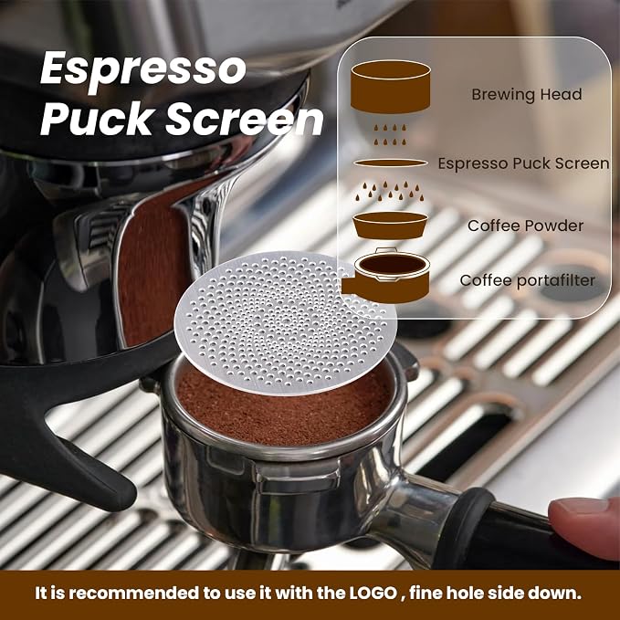 2Pack Stainless Steel Espress Puck Screen - Image 5