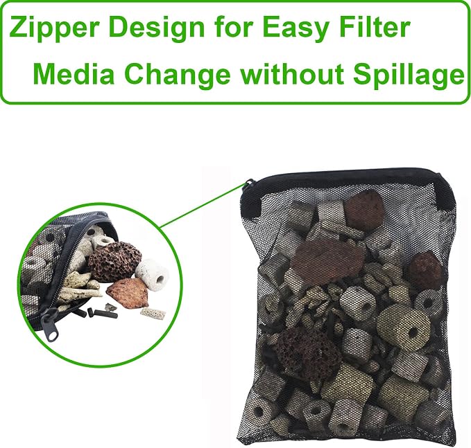 10 Pcs 3" x 4" Aquarium Filter Media Bags Small, Mini Fish Tank Media Mesh - Image 5