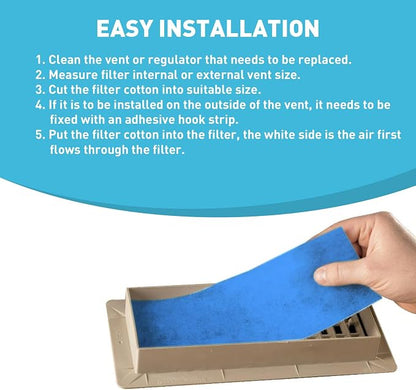 Air Vent Filter for Home, AC & Floor Register Filter, MERV 8 Electrostatic - Image 7