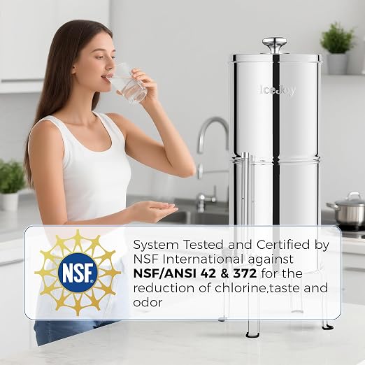 IceJoy 0.01μm Ultra-Filtration Gravity Water Filter System, 2.25G Stainless - Image 2