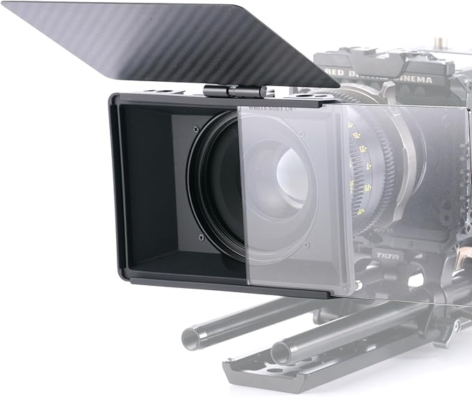 Tilta Mini Matte Box | 15mm Rod Adapter & 4 Lens Adapters | Lightweight | by Tilta