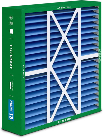 Filterbuy 20x22x5 Air Filter MERV 13 Optimal Smoke & Allergy Defense, Pleated - Image 8