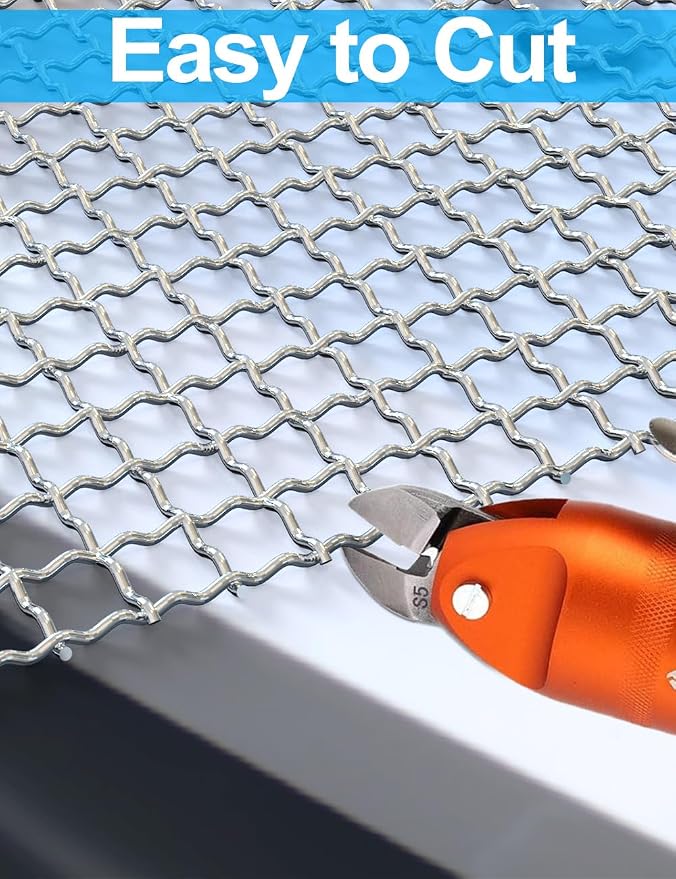 3Pack 5Mesh 10'' x 14'' Wire Mesh Screen, 304 Stainless Steel Anti-Rusted Mesh - Image 3