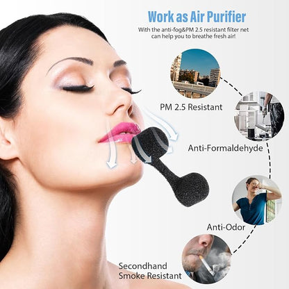 150 Pieces Nose Plug Filter Disposable Nose Dust Filters Bulk Sponge Nostril - Image 5