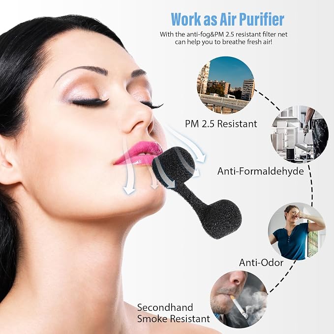 100 Pieces Nose Plug Filter Disposable Nose Dust Filters Bulk Sponge Nostril - Image 5