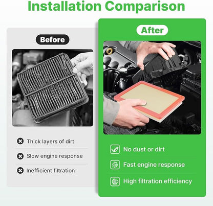 Engine+Cabin Air Filters Set Fit - Image 5