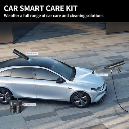 BAYU 4 in 1 Car Smart Kit, 19000PA Car Vacuum Cleaner, 200PSI Cordless Pressure - Image 2