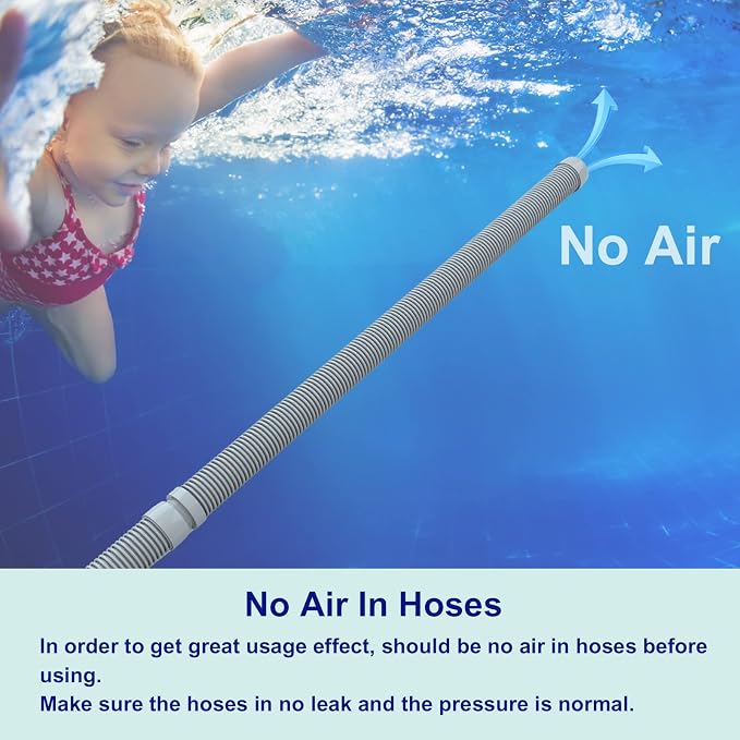 Poolvio Professional Swimming Pool Vacuum Cleaner Hose -1.5” 8 Piece Hoses - Image 6