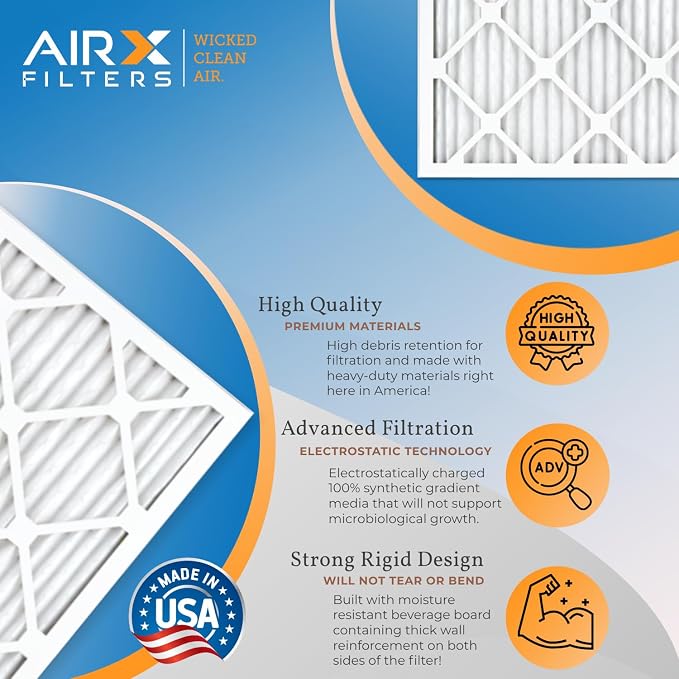 10x10x1 Air Filter MERV 11 Rating, 12 Pack of Furnace Filters Comparable to MPR - Image 3