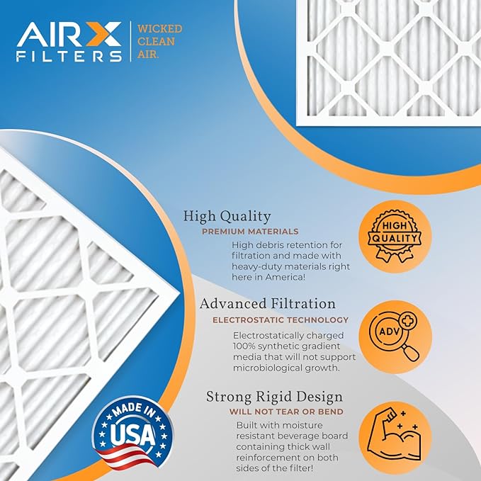 AIRX FILTERS WICKED CLEAN AIR. 12x12x1 Air Filter MERV 11 Electrostatic Pleated - Image 4