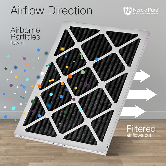 Nordic Pure 16x20x1 Pure Carbon Pleated Odor Reduction Furnace Air Filters 6 - Image 8