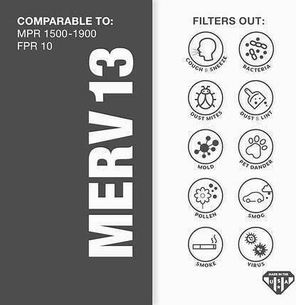 Aerostar 18x24x2 Air Filter MERV 13 - Image 3