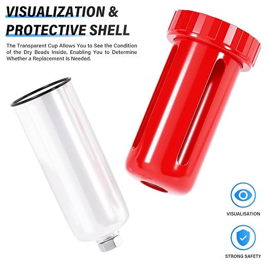 TAILONZ PNEUMATIC 0-150PSI 1/4 Inch NPT Aluminum Alloy Carbon Desiccant Air - Image 7