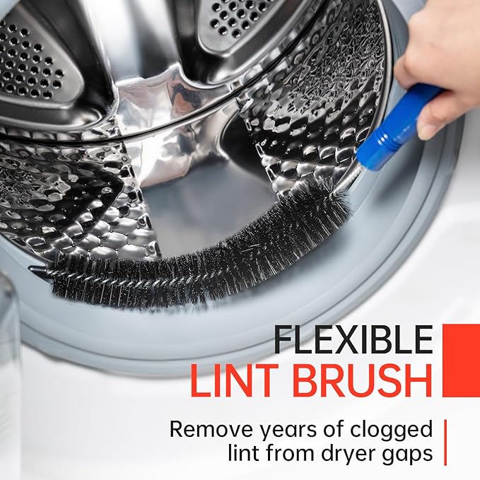 BLuesea Dryer Vent Cleaner Kit, 15-Piece Ultimate Dryer Cleaning Kit Include 50 - Image 5
