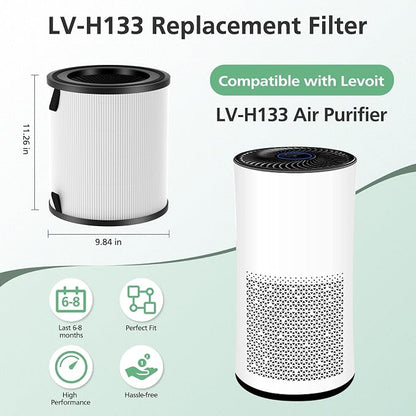 2 Pack LV-H133 Replacement Filter Compatible - Image 2