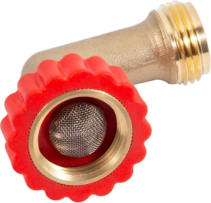 Lead-Free Brass 90 Degree Hose Saver, 90°Hose Elbow Fitting Quick Swivel - Image 7