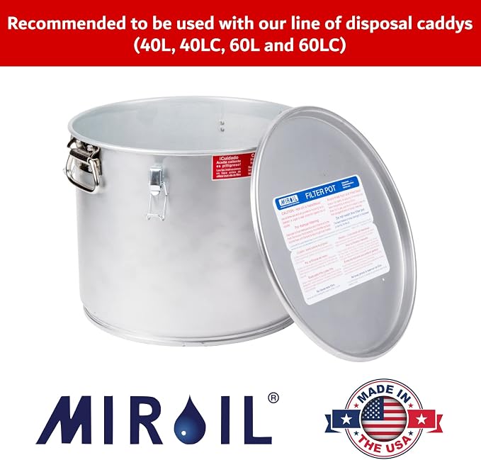 MirOil RB6PS EZ Flow Deep Fryer Oil Filter Bag – Reusable Grease Strainer to - Image 8