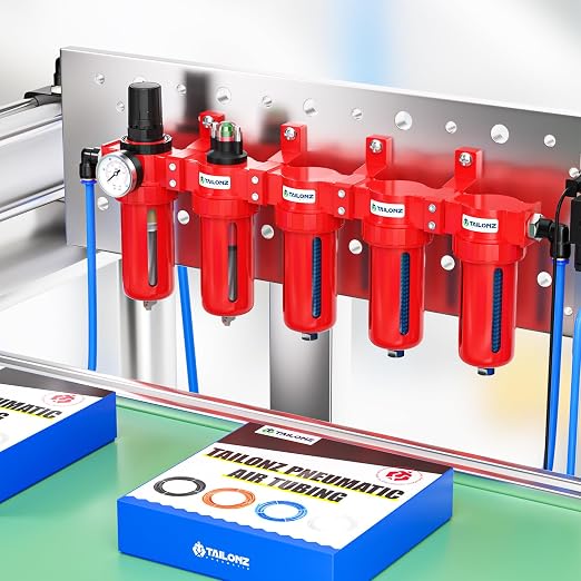 TAILONZ PNEUMATIC 0-150PSI 1/2 Inch NPT Red Industrial Grade 5 Stage Air Drying - Image 4