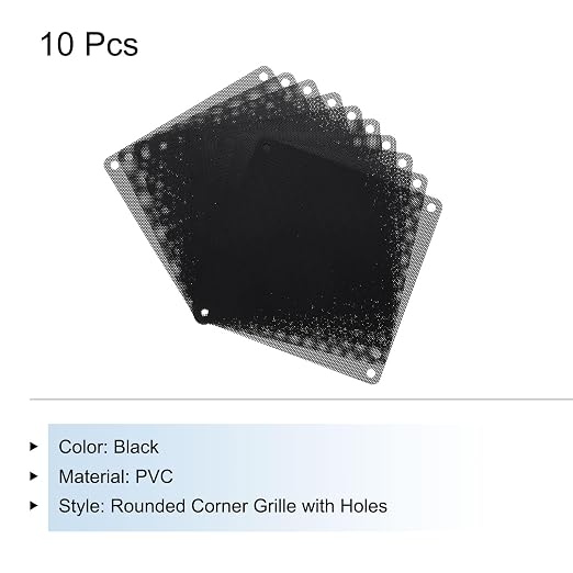 MECCANIXITY 10PCS PC Dust Filter, 140mmx140mm PVC Computer Case Cooler - Image 3