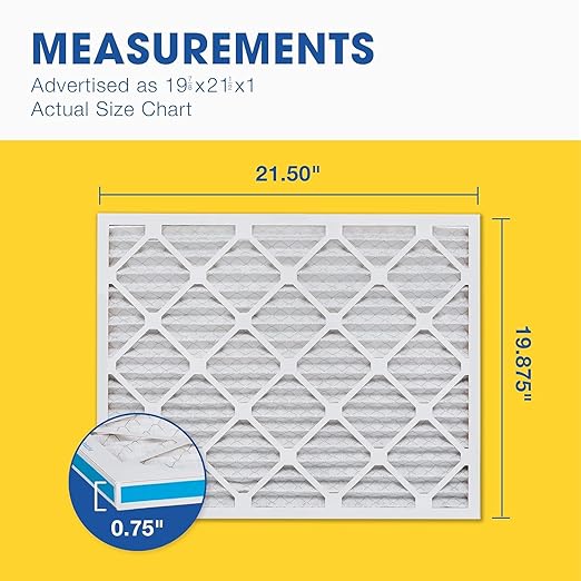 Aerostar 19.875x21.5x1 MERV 8 Air Filter, ACTUAL SIZE, Air Conditioning & - Image 5