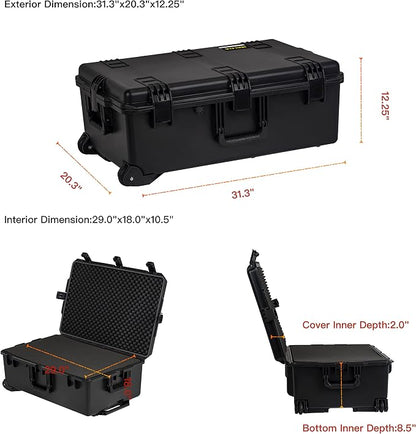 MEIJIA Portable All Weather Waterproof Camera Case, Customizable Fit Foam - Image 5