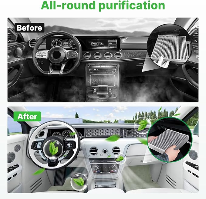 1*Engine Air Filter+2*Cabin Air Filters Set Fit - Image 4