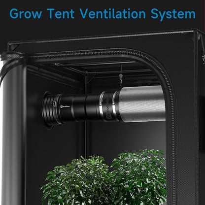 Hon&Guan 8" Air Filtration Kit: 8 Inch Inline Duct Fan - Image 8