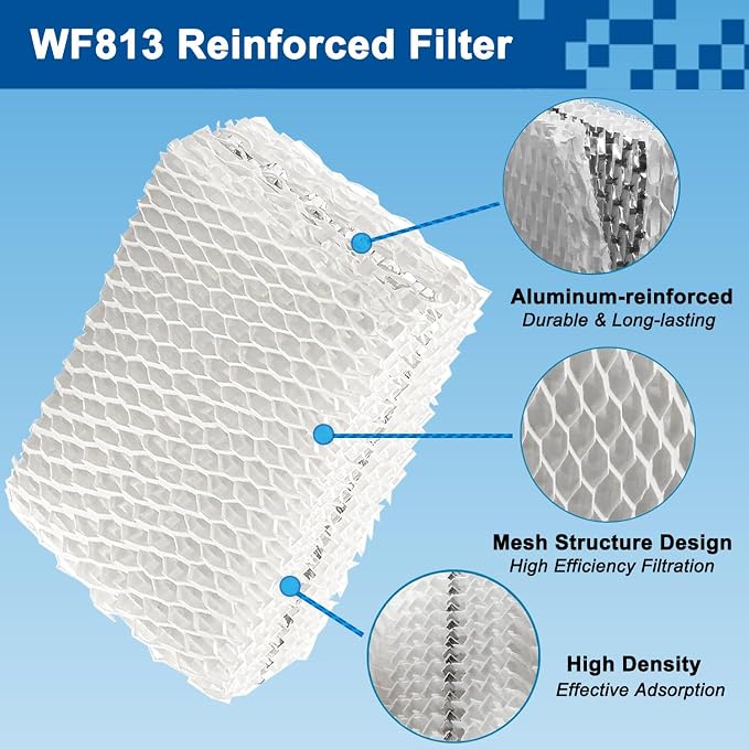 4 Pack WF813 Humidifier Filter Replacement, Upgraded Humidifier Wick Filter - Image 3