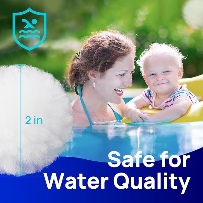 AQUASTRONG Pool Filter Balls for Sand Filters, 3.1 lbs Reusable Pool Sand - Image 4