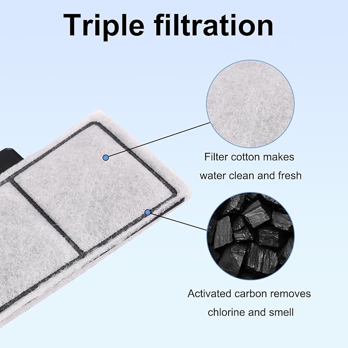 12pcs Filter Cartridges for Top Fin EF-S & BF5 BETTAFLO, 3.7x2.1in/9.5x5.5cm - Image 3