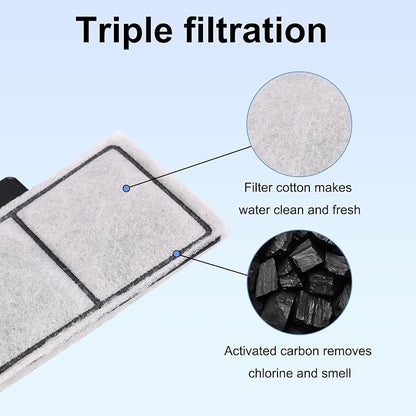 12pcs Filter Cartridges for Top Fin EF-S & BF5 BETTAFLO, 3.7x2.1in/9.5x5.5cm - Image 3
