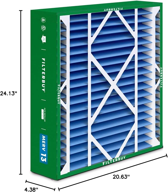 Filterbuy 21x24.5x5 Air Filter MERV 13 Optimal Smoke & Allergy Defense - Image 10