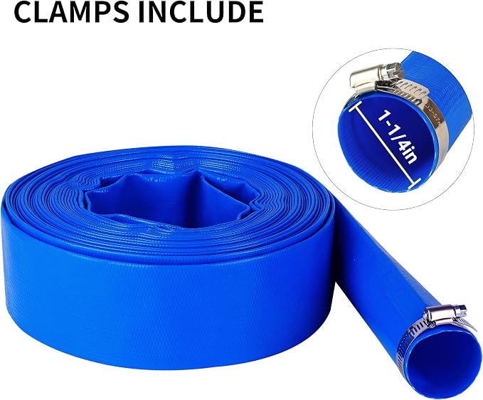 1-1/4" x 50 FT Pool Backwash Hose, - Image 3