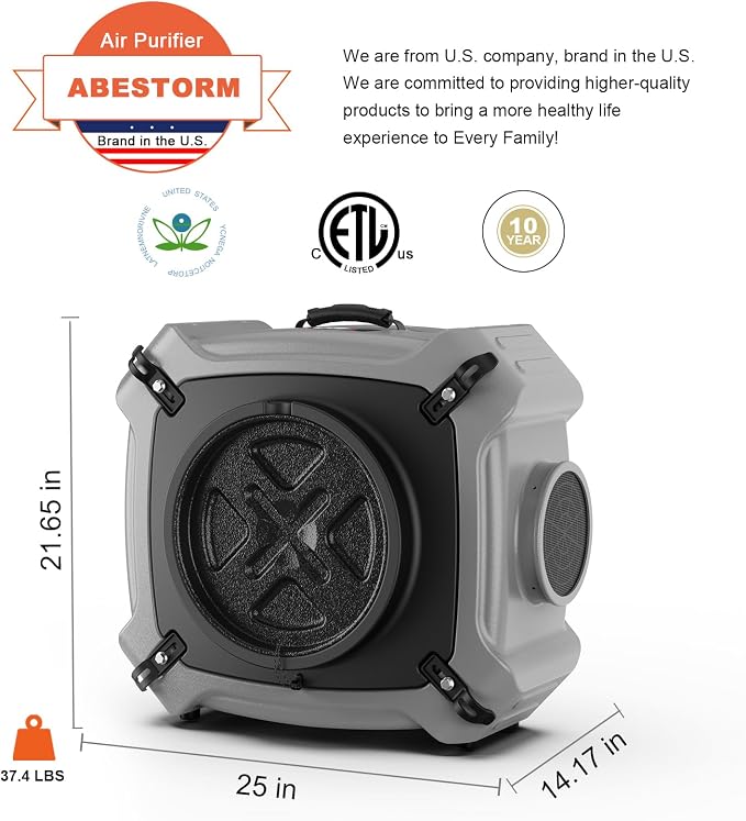 Abestorm 750 CFM Air Scrubber - Image 7
