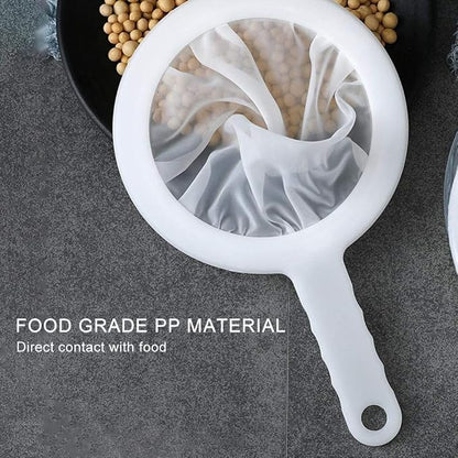 Kitchen Ultra-Fine Nylon Mesh Strainer I Plastic Sieve Fine Mesh Filter Spoon - Image 9