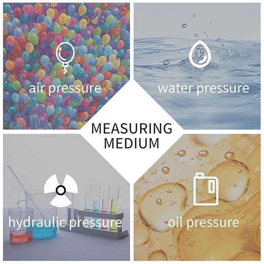 0-100 Psi Lead-Free Glycerin Liquid Filled Low Pressure Gauge, 2.5" Dial Size - Image 7