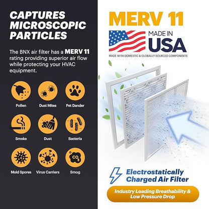 BNX TruFilter 16x20x1 Air Filter MERV 11 - Image 3