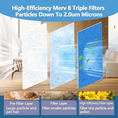 12" x 120" Air Vent Filters, - Image 3