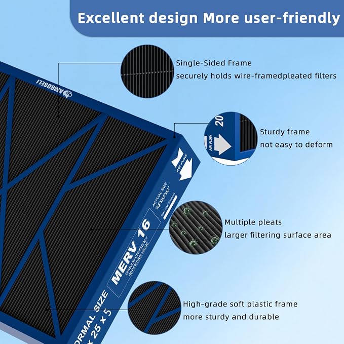 20x25x5 Merv 16 Air Filter Compatible - Image 3