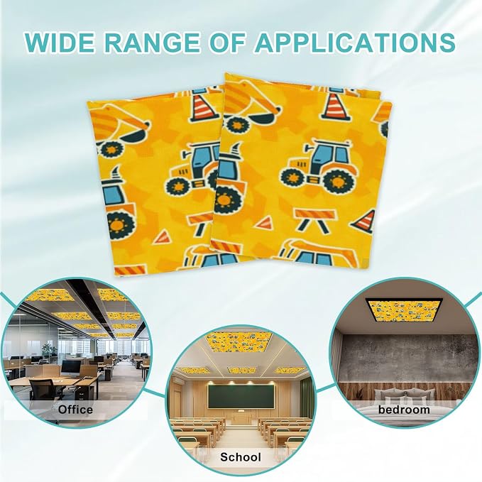 6 Pcs Fluorescent Light Covers for Ceiling Lights Construction Equipment - Image 7