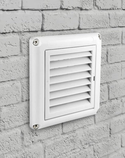 QWORK Air Vent ABS Louver Grille Cover, 2 Pack 4" Square Covers - Image 5