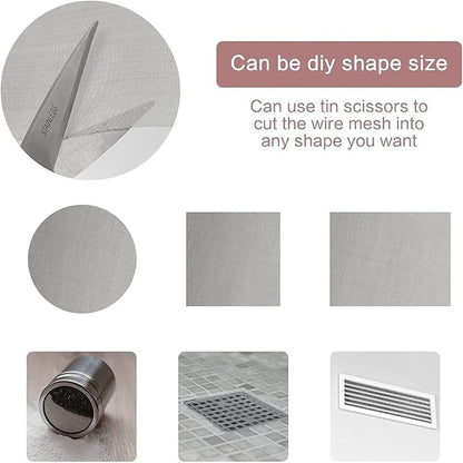 304 Stainless Steel Woven Wire Mesh, Fine Metal Screen, Rust-Resistant Filter - Image 4