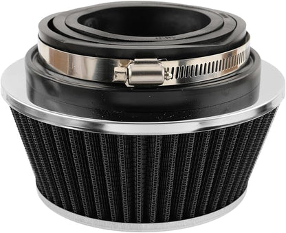 AUTOKAY Universal Clamp-On Air Filter Round Reverse Tapered Washable Filter 3 by AUTOKAY