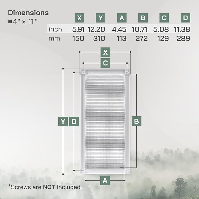 Vent Systems 4" x 11" Inch - Image 2