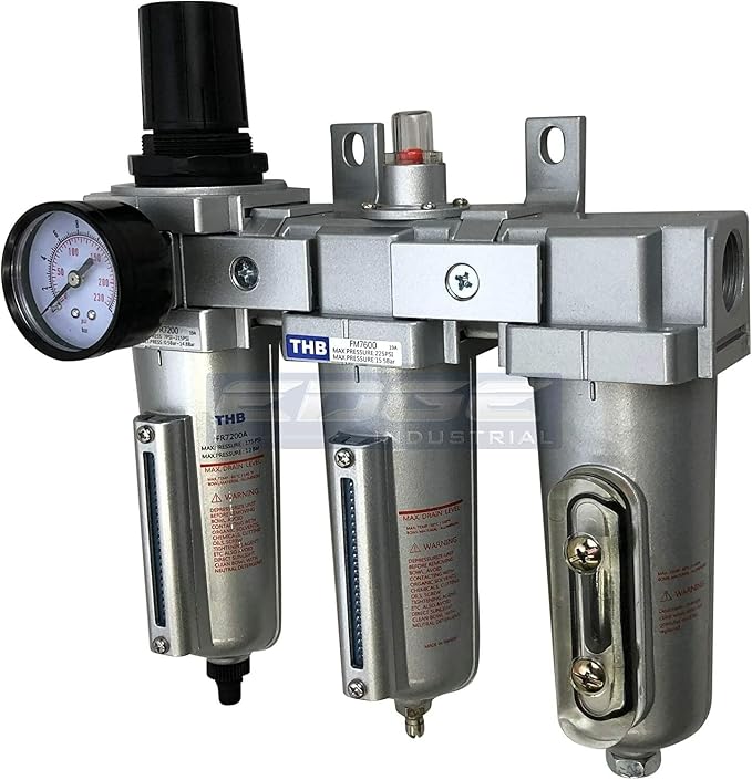 1/2" NPT, Compressed AIR Filter Regulator COALESCING Desiccant Dryer, AUTO Drain by ARC-POWER