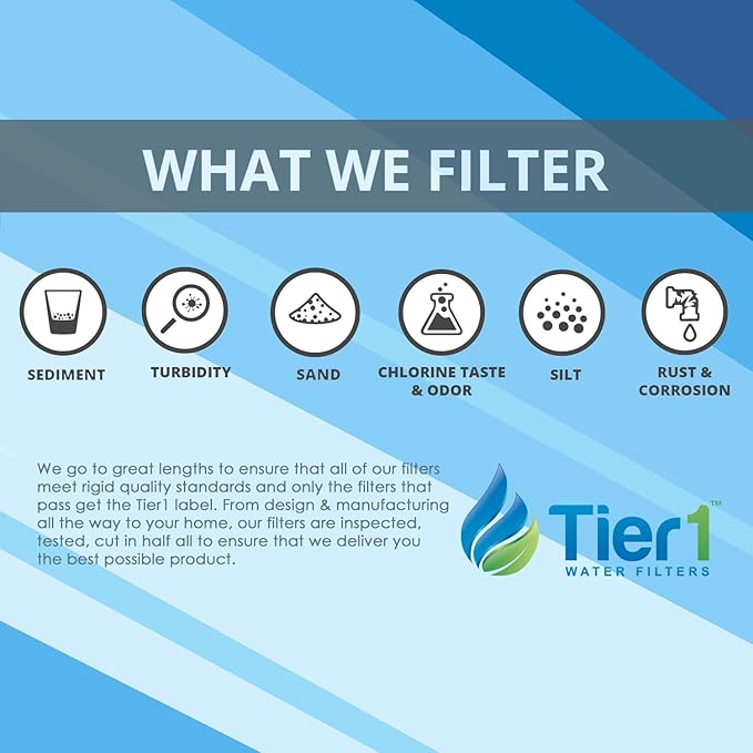 Tier1 5 Micron 10 Inch x 2.5 Inch | 25-Pack Whole House Carbon Block Water - Image 6