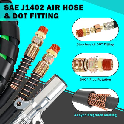 CheeMuii 15 FT Semi Truck Air Line Kit - Image 5